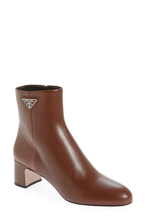 prada blocked heel|prada block heel bootie.